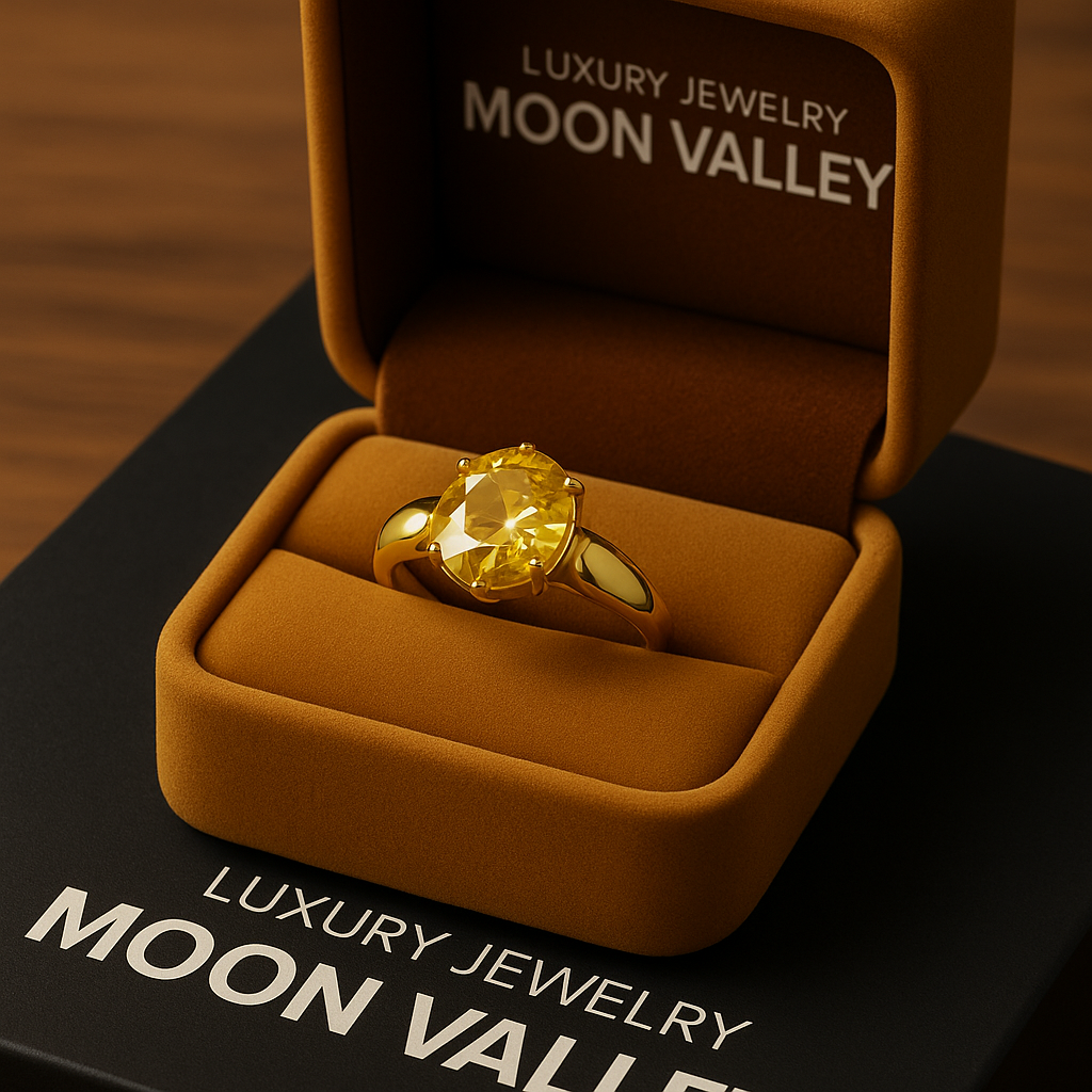 Sun Moon Gold Plated Silver Ring