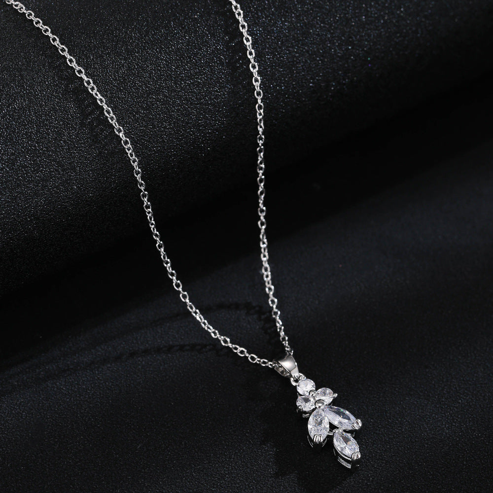 Exclusive Set of Earring, Bracelet and Necklace Set in Silver