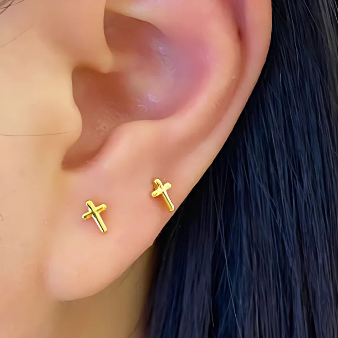 Silver Earring Plated Gold