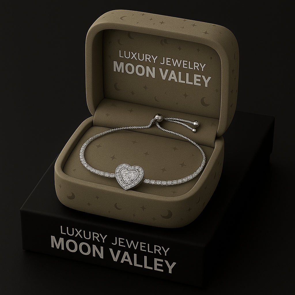 Celestial Heart Silver Bracelet