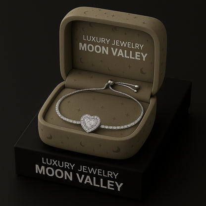 Celestial Heart Silver Bracelet