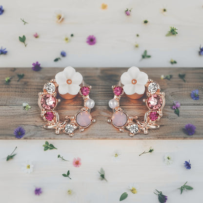 Silver Women's Earring Luxurious Garden
