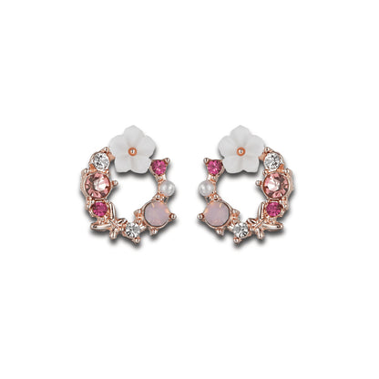 Silver Women's Earring Luxurious Garden
