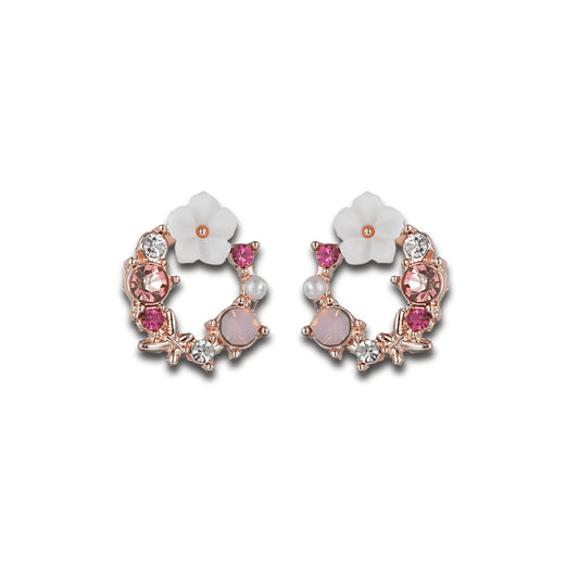 Silver Women's Earring Luxurious Garden