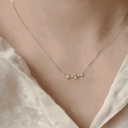 Starry Necklace Gold Plated Silver