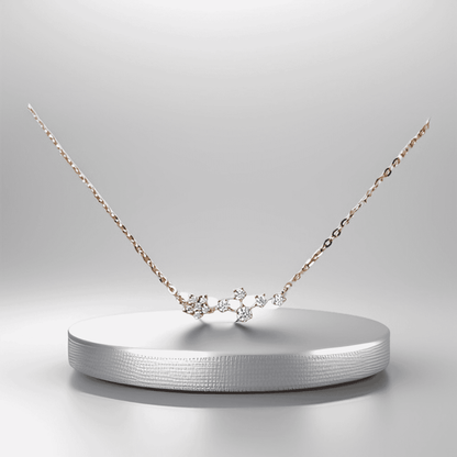 Starry Necklace Gold Plated Silver