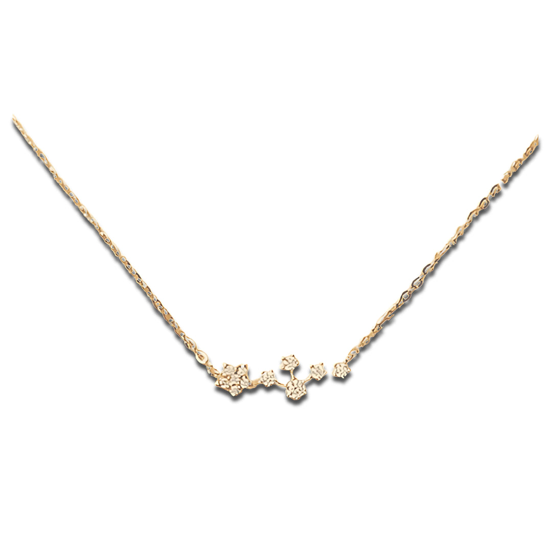Starry Necklace Gold Plated Silver