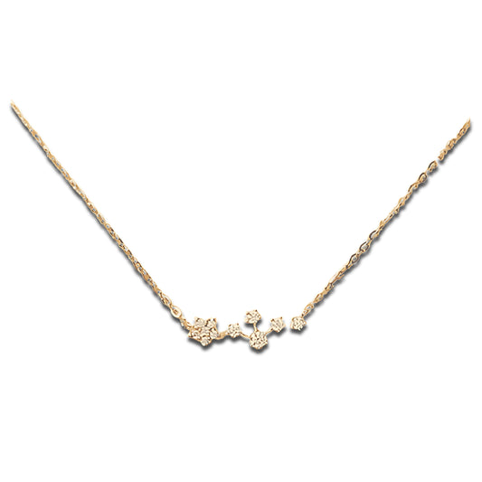 Starry Necklace Gold Plated Silver